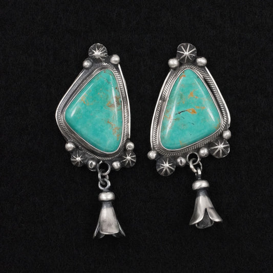 Bobby Johnson Turquoise & Sterling Silver Earrings