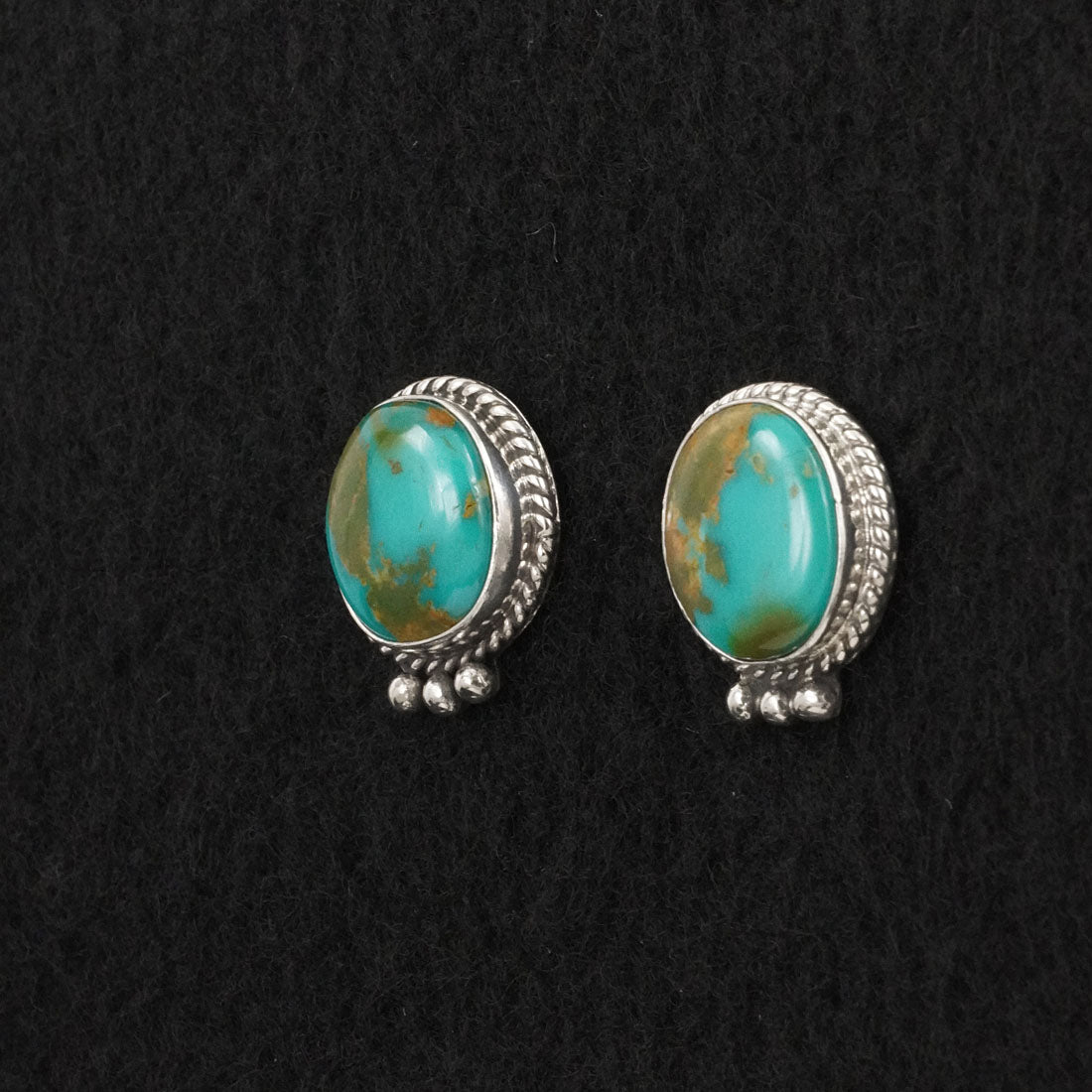 Rosemary Saunders Turquoise & Sterling Silver Earrings