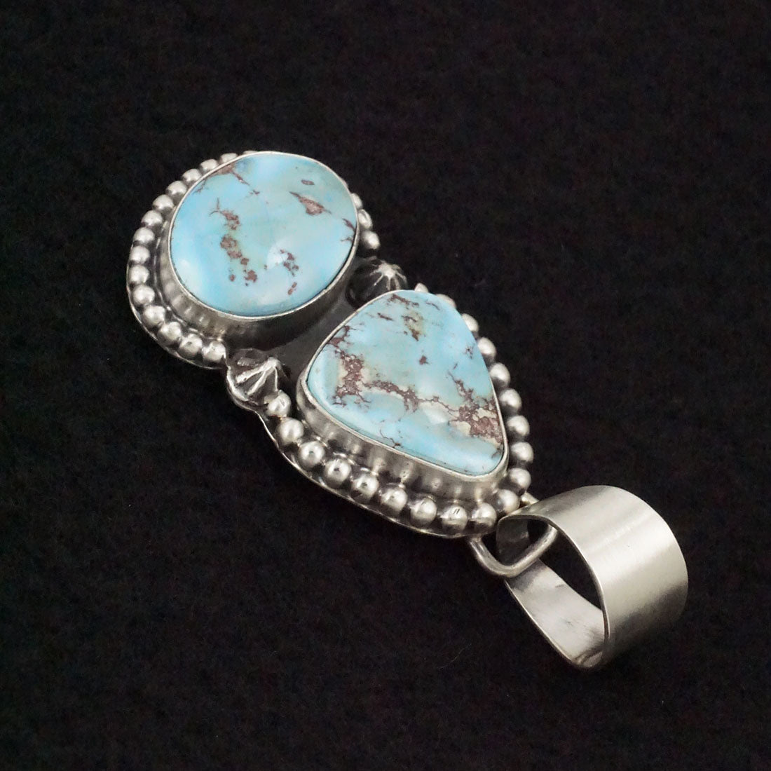 Bobby Johnson Turquoise & Sterling Silver Pendant