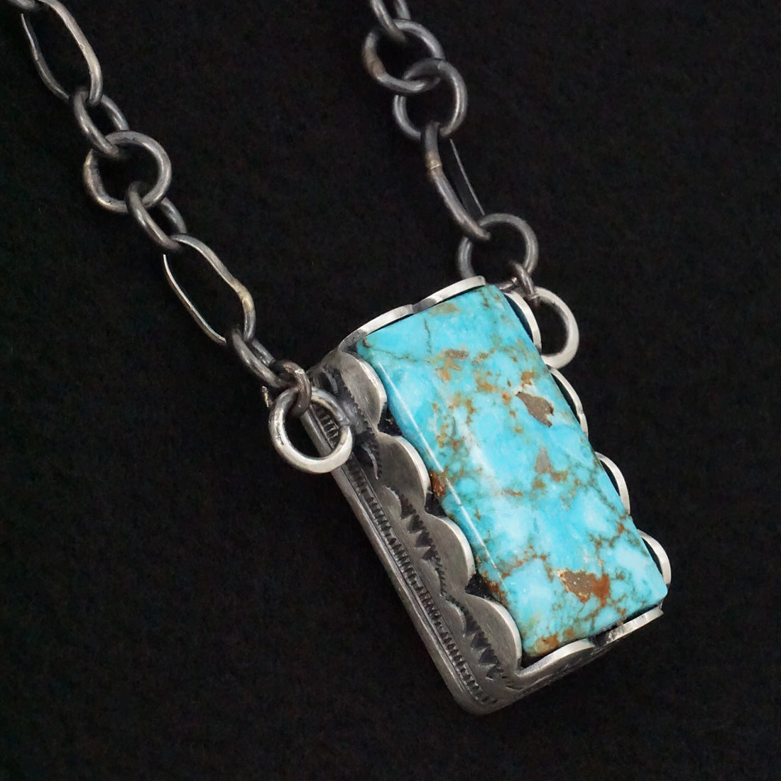 Paul Livingston Turquoise & Sterling Silver Necklace