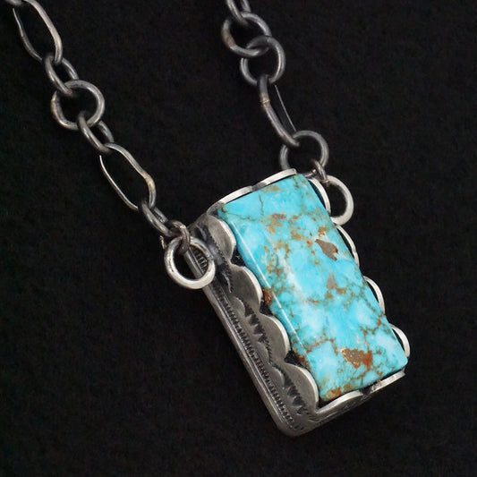 Paul Livingston Turquoise & Sterling Silver Necklace