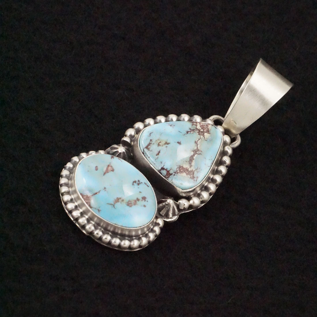 Bobby Johnson Turquoise & Sterling Silver Pendant