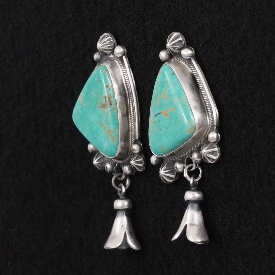 Bobby Johnson Turquoise & Sterling Silver Earrings