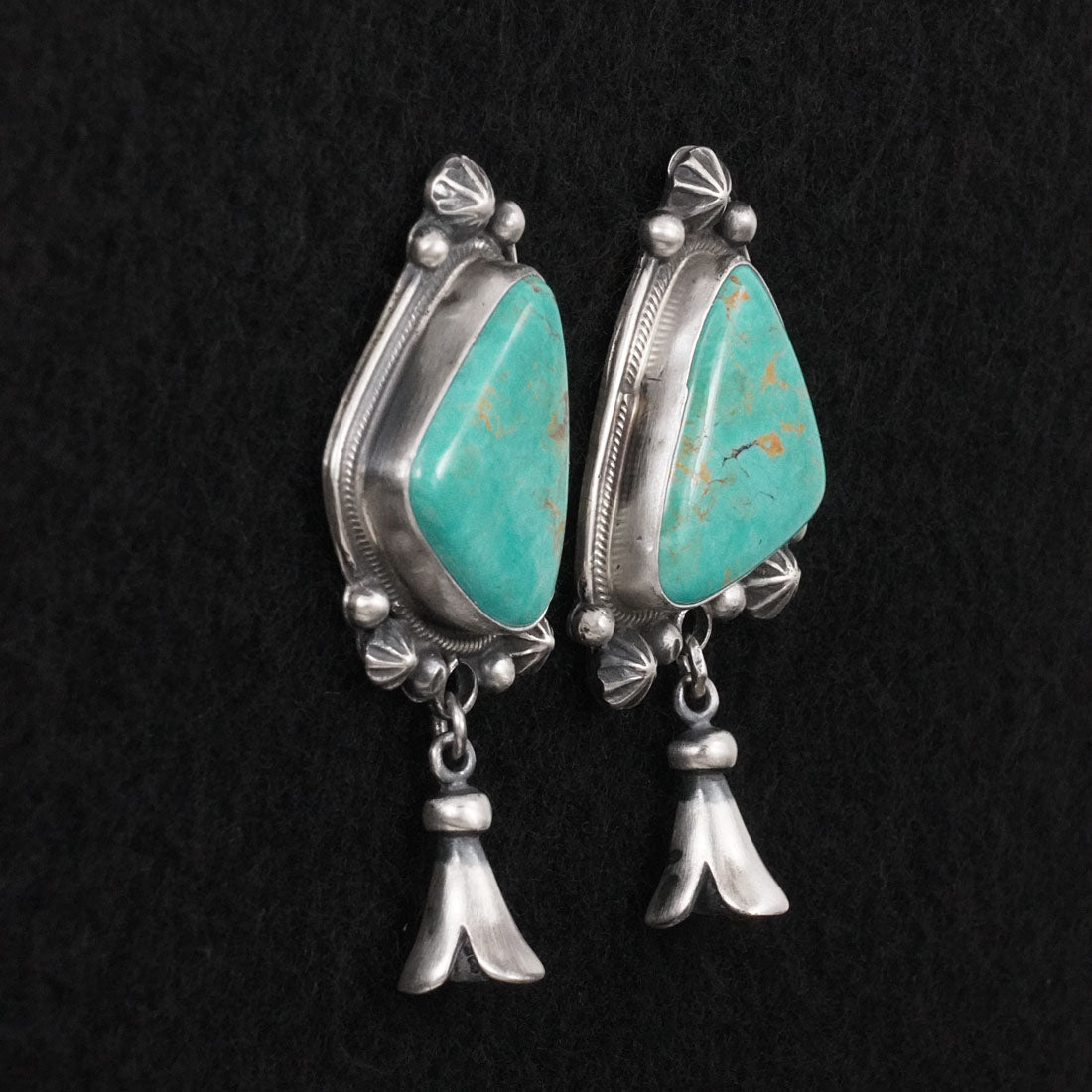 Bobby Johnson Turquoise & Sterling Silver Earrings