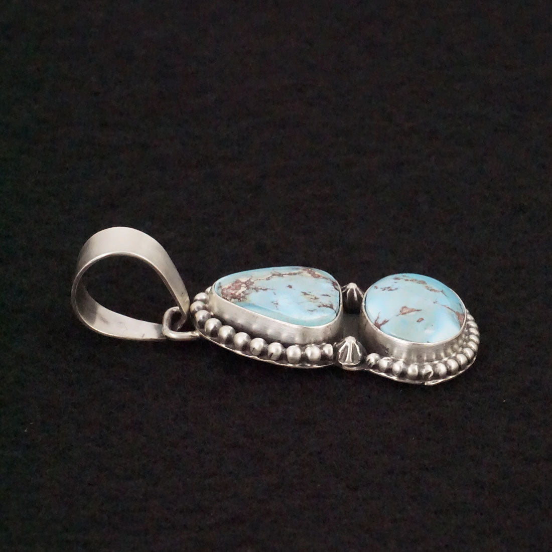 Bobby Johnson Turquoise & Sterling Silver Pendant