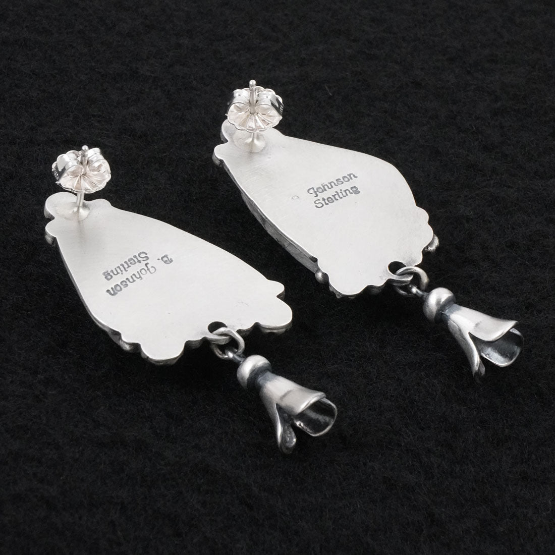 Bobby Johnson Turquoise & Sterling Silver Earrings