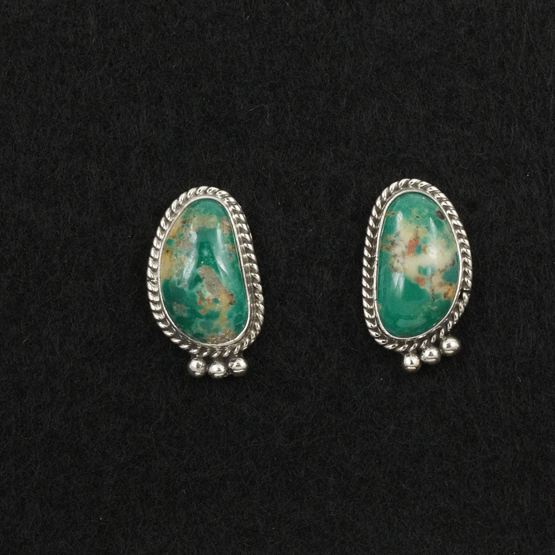 Rosemary Saunders Turquoise & Sterling Silver Earrings