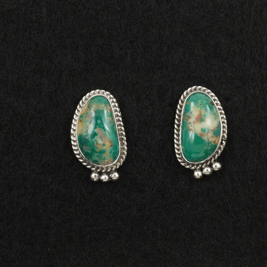 Rosemary Saunders Turquoise & Sterling Silver Earrings