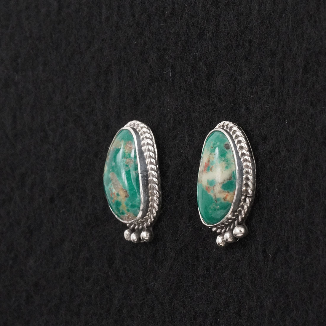 Rosemary Saunders Turquoise & Sterling Silver Earrings