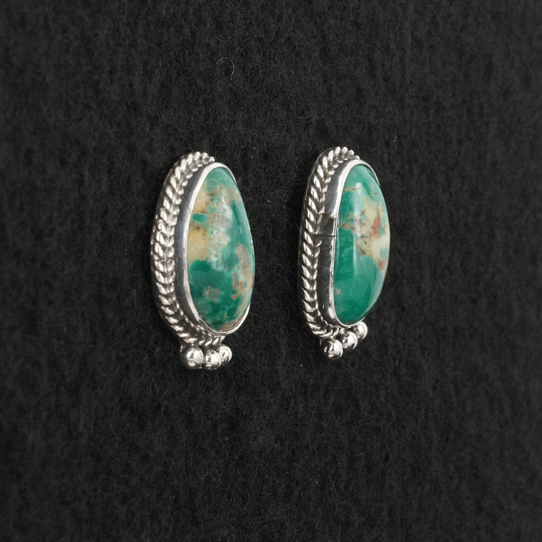 Rosemary Saunders Turquoise & Sterling Silver Earrings