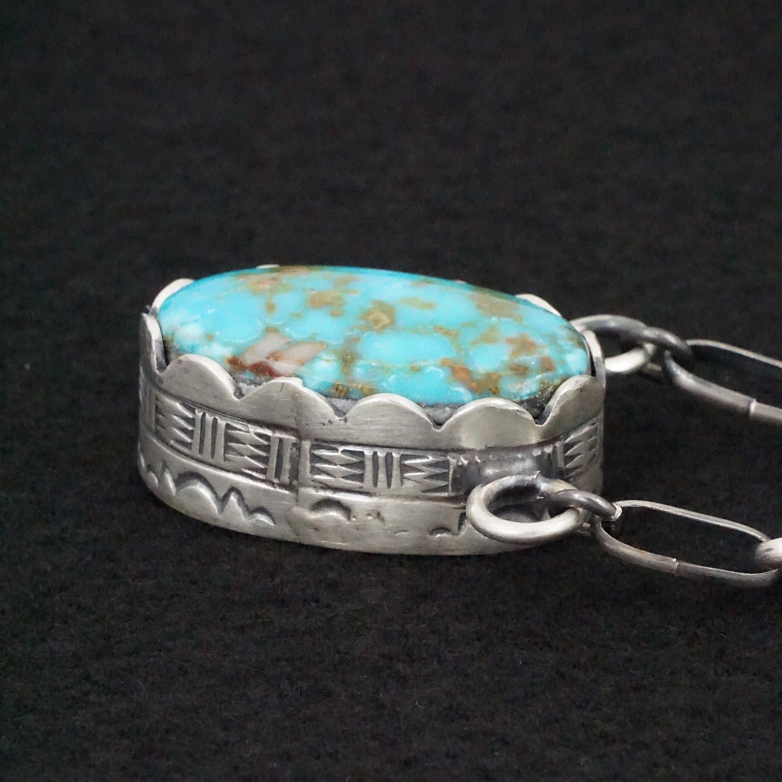 Paul Livingston Turquoise & Sterling Silver Necklace