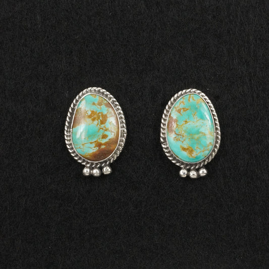Rosemary Saunders Turquoise & Sterling Silver Earrings