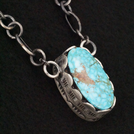 Paul Livingston Turquoise & Sterling Silver Necklace