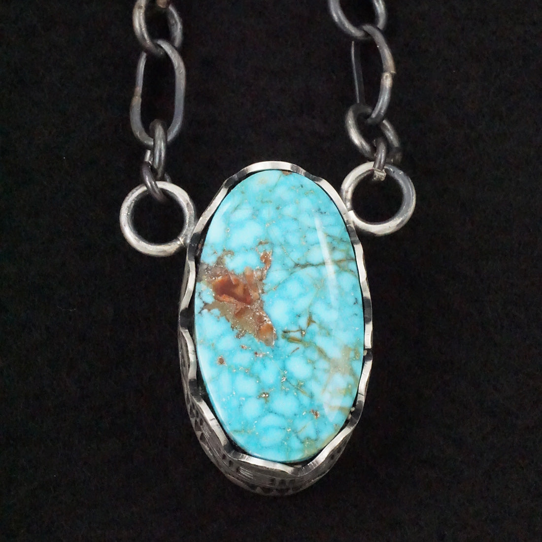 Paul Livingston Turquoise & Sterling Silver Necklace