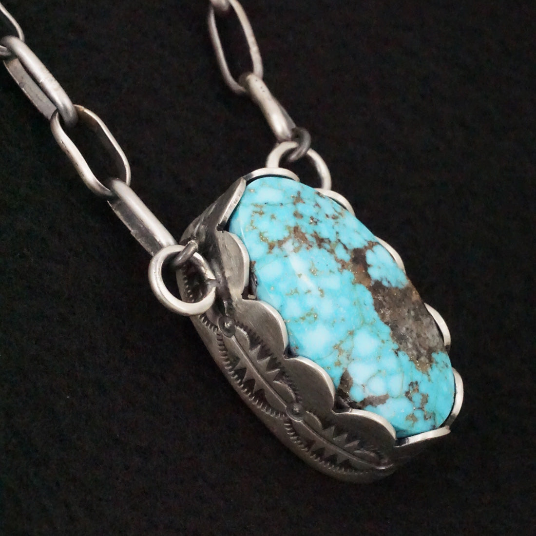 Paul Livingston Turquoise & Sterling Silver Necklace