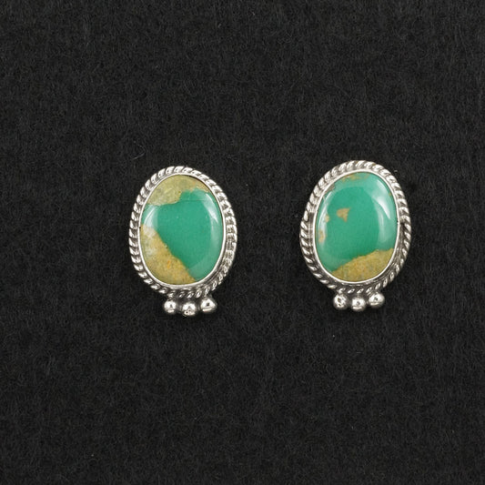 Rosemary Saunders Turquoise & Sterling Silver Earrings