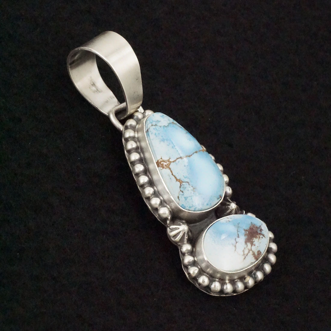 Bobby Johnson Turquoise & Sterling Silver Pendant