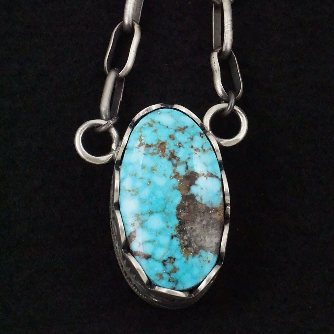 Paul Livingston Turquoise & Sterling Silver Necklace