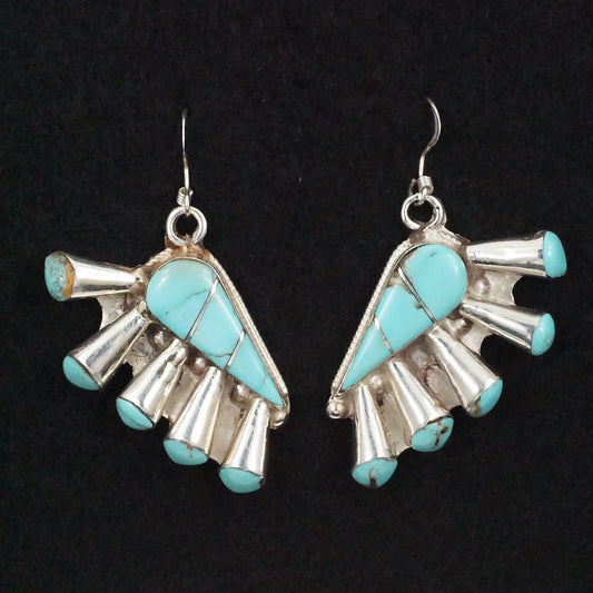 Terrance Panteah Turquoise & Sterling Silver Earrings