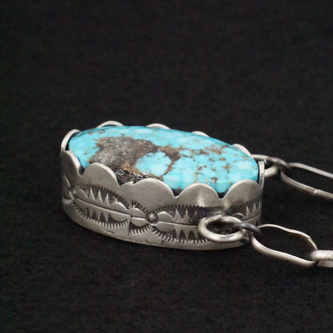 Paul Livingston Turquoise & Sterling Silver Necklace