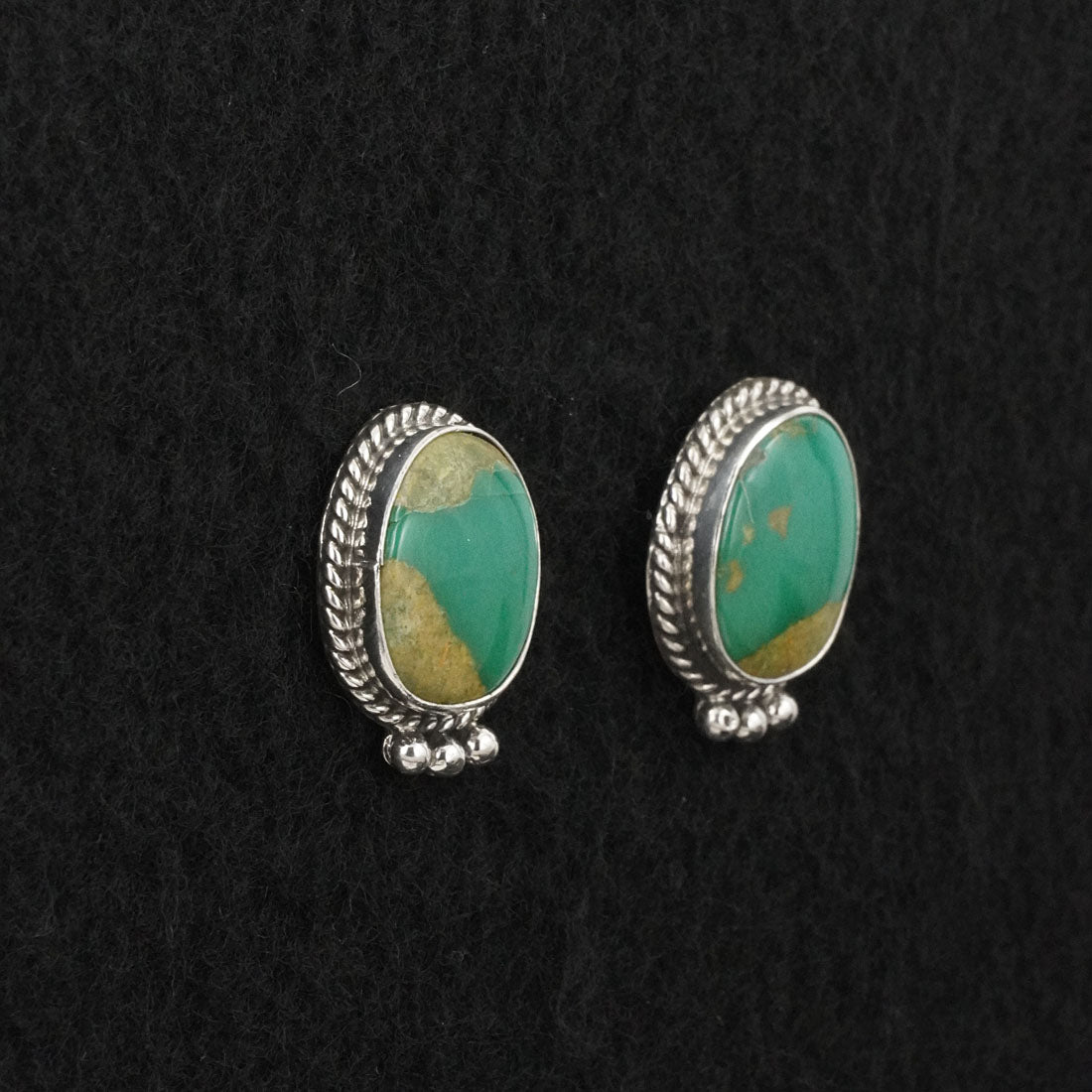 Rosemary Saunders Turquoise & Sterling Silver Earrings