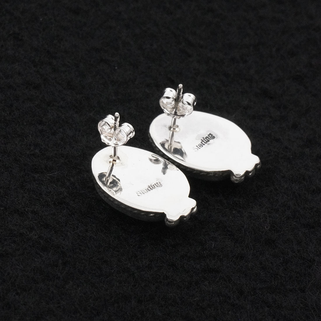 Rosemary Saunders Turquoise & Sterling Silver Earrings