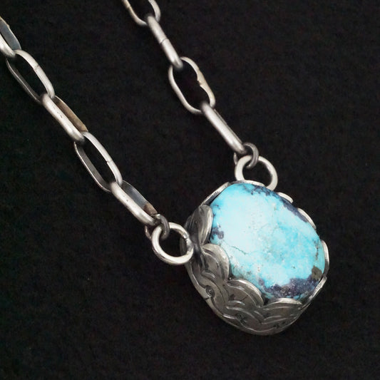 Paul Livingston Turquoise & Sterling Silver Necklace