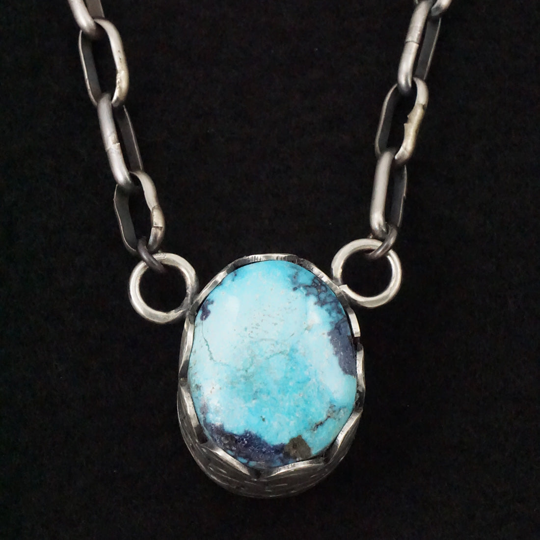 Paul Livingston Turquoise & Sterling Silver Necklace