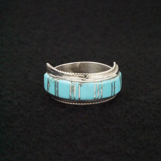 Deirdre Luna Panteah Turquoise & Sterling Silver Ring Sz. 12.5