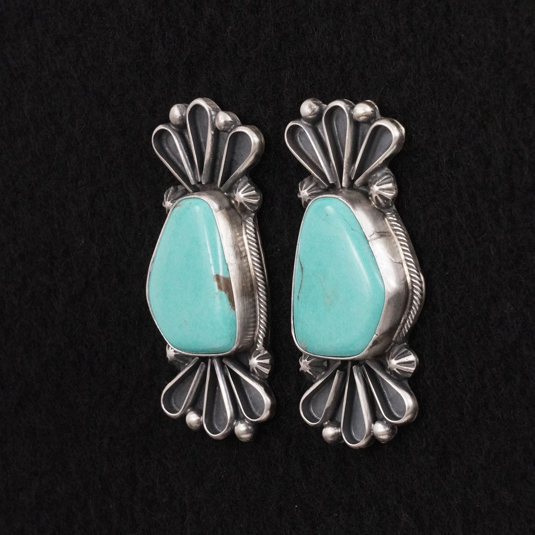 Bobby Johnson Turquoise & Sterling Silver Earrings