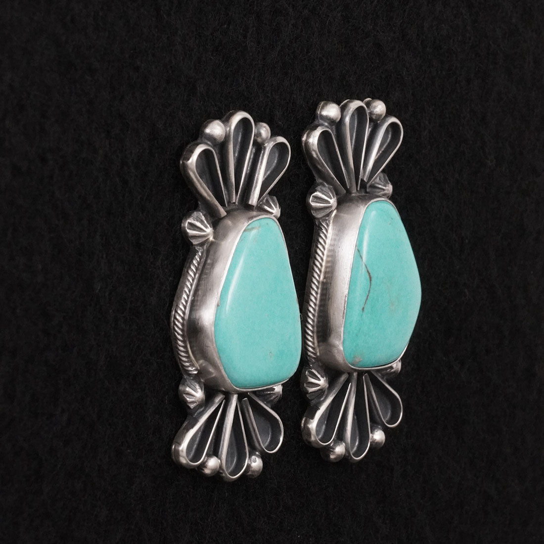 Bobby Johnson Turquoise & Sterling Silver Earrings