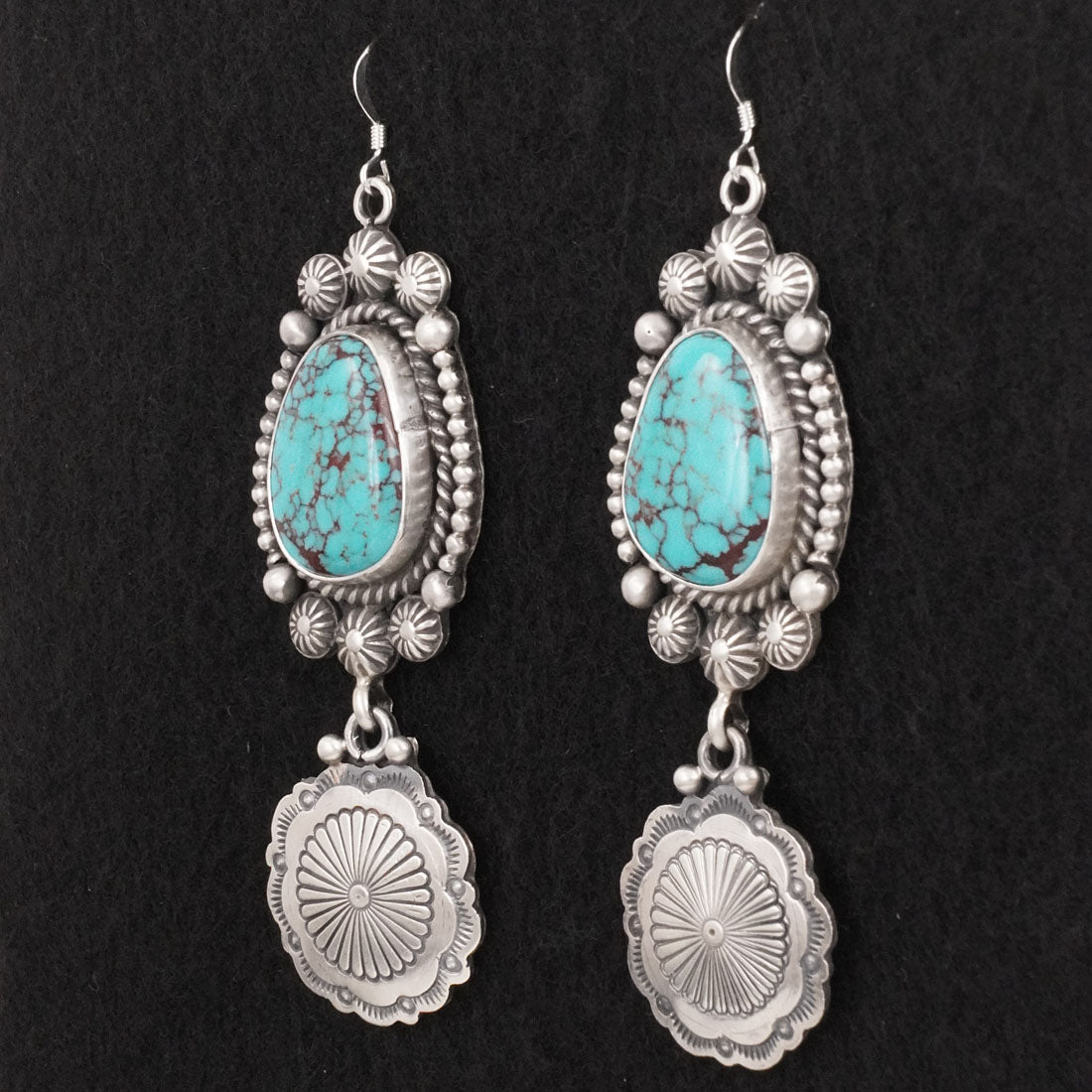 Michael Calladitto Turquoise & Sterling Silver Earrings