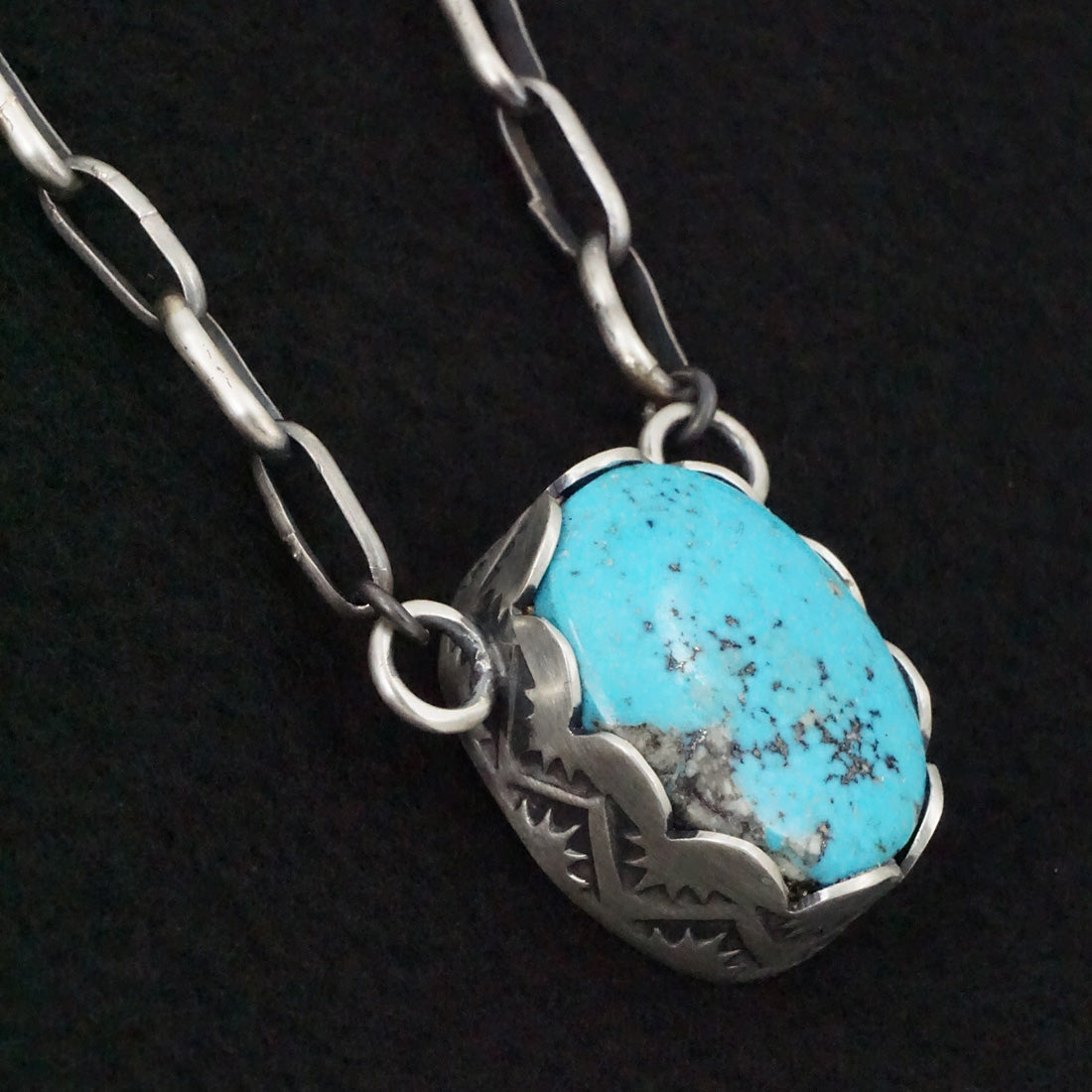 Paul Livingston Turquoise & Sterling Silver Necklace