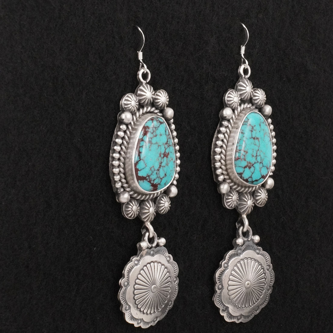Michael Calladitto Turquoise & Sterling Silver Earrings