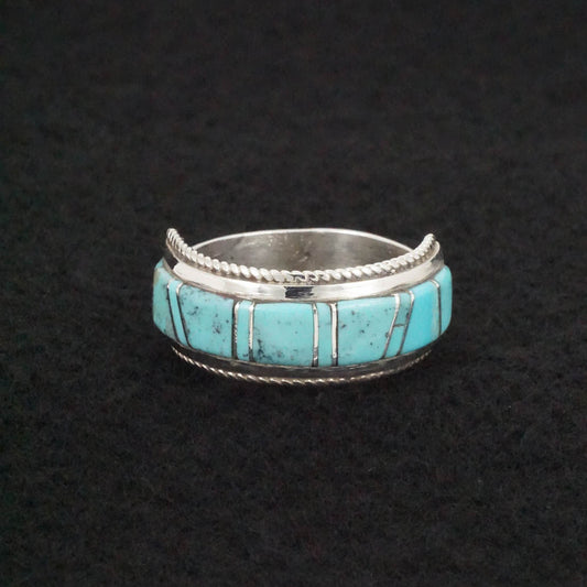 Deirdre Luna Panteah Turquoise & Sterling Silver Ring Sz. 12.5