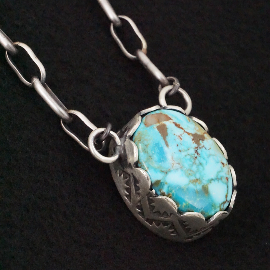 Paul Livingston Turquoise & Sterling Silver Necklace