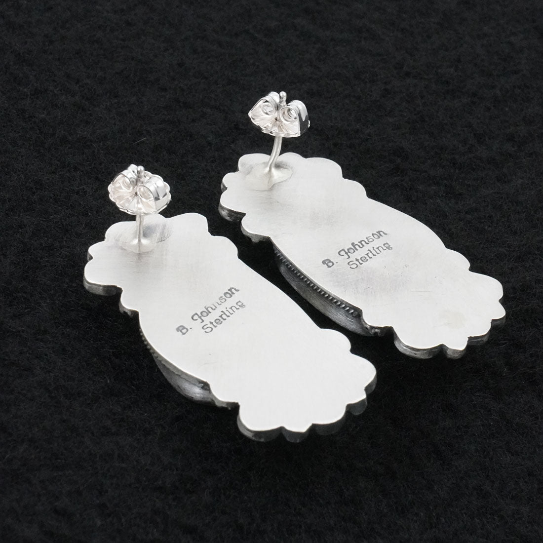 Bobby Johnson Turquoise & Sterling Silver Earrings