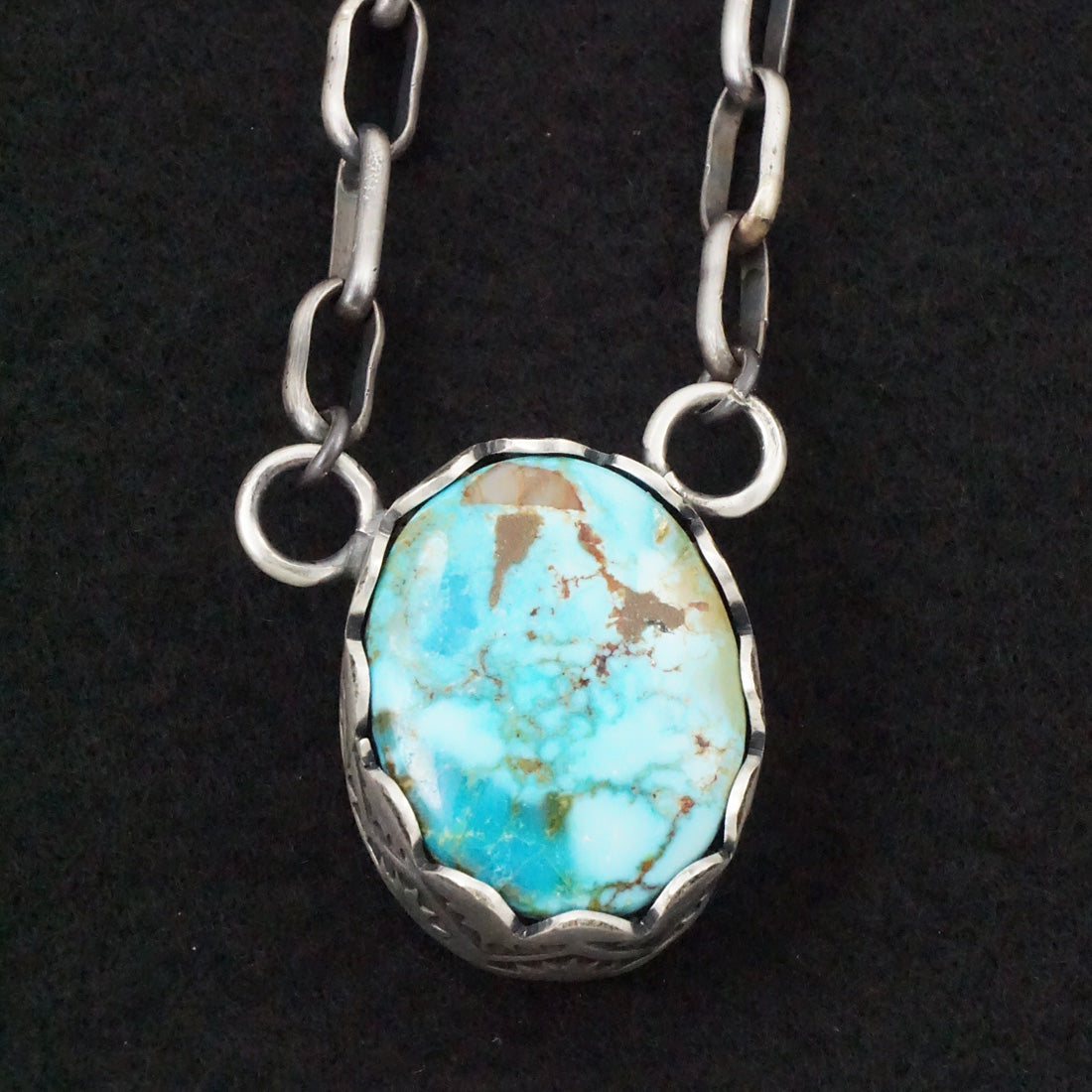 Paul Livingston Turquoise & Sterling Silver Necklace