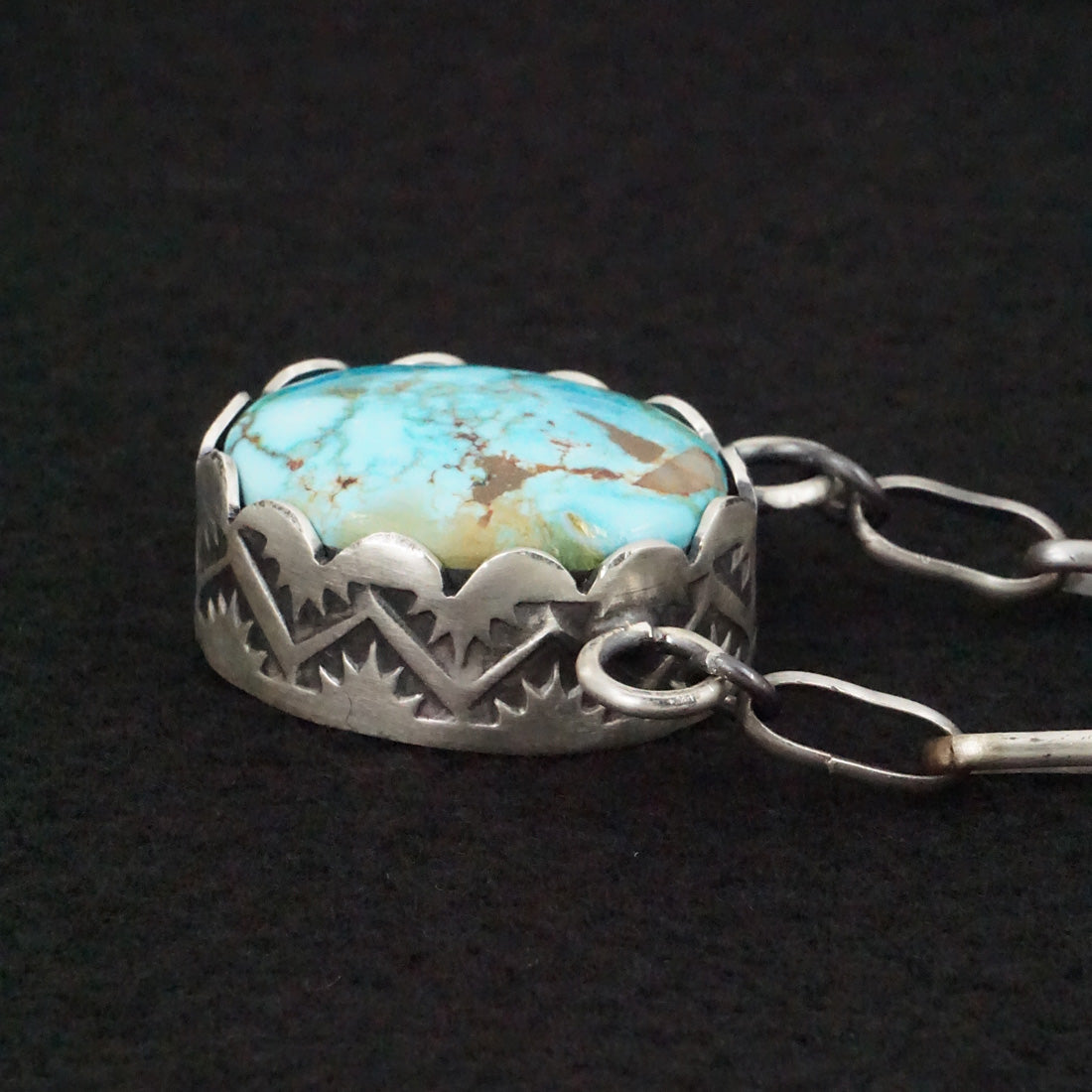 Paul Livingston Turquoise & Sterling Silver Necklace