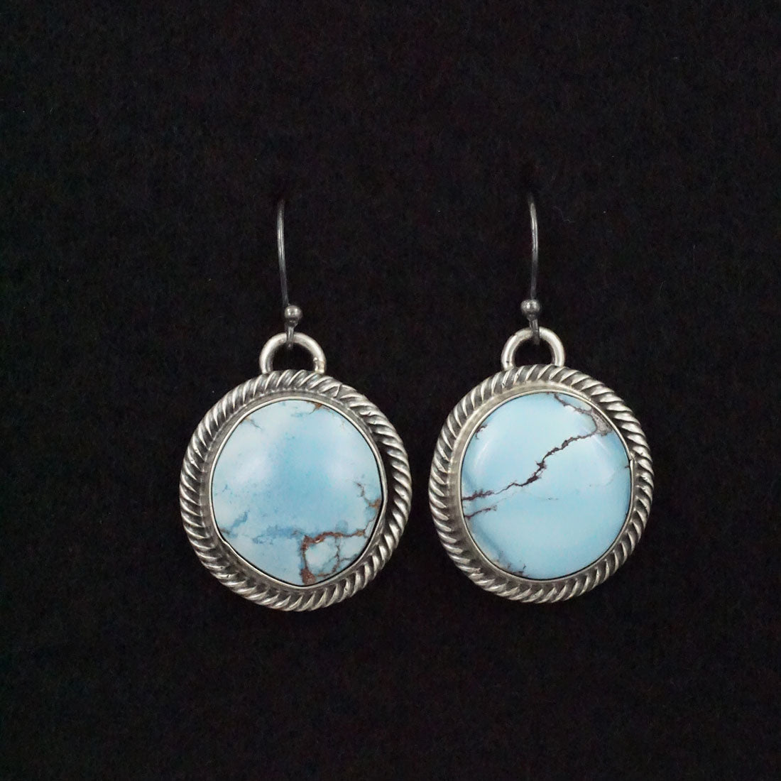 Bobby Johnson Turquoise & Sterling Silver Earrings & Pendant