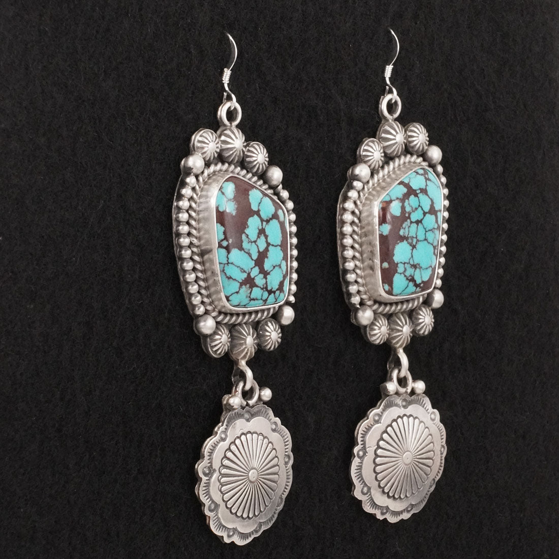 Michael Calladitto Turquoise & Sterling Silver Earrings