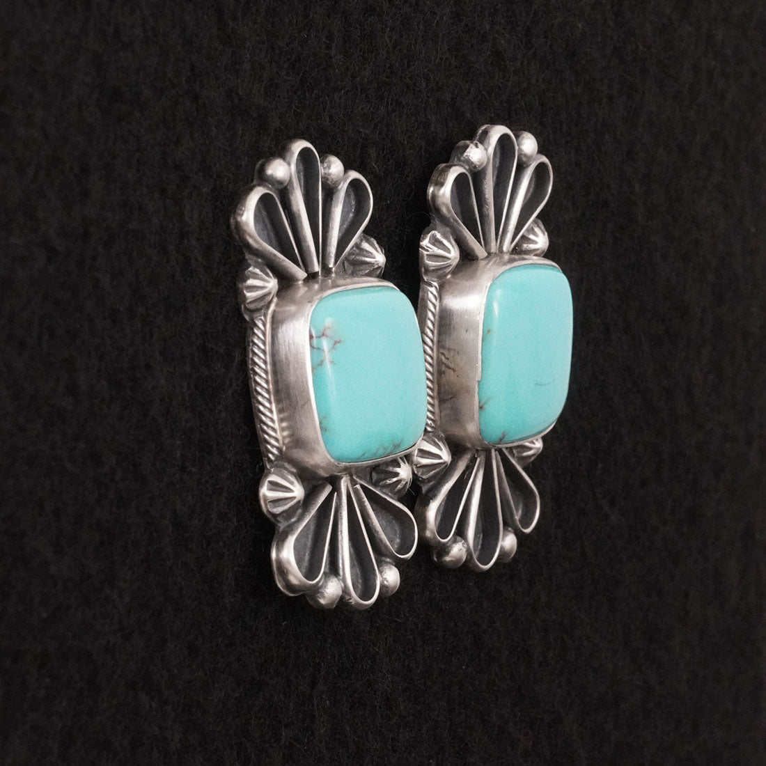 Bobby Johnson Turquoise & Sterling Silver Earrings