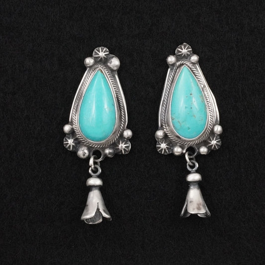 Bobby Johnson Turquoise & Sterling Silver Earrings