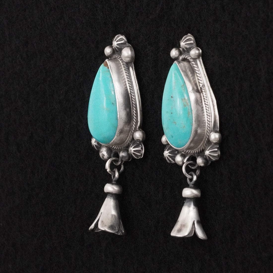 Bobby Johnson Turquoise & Sterling Silver Earrings