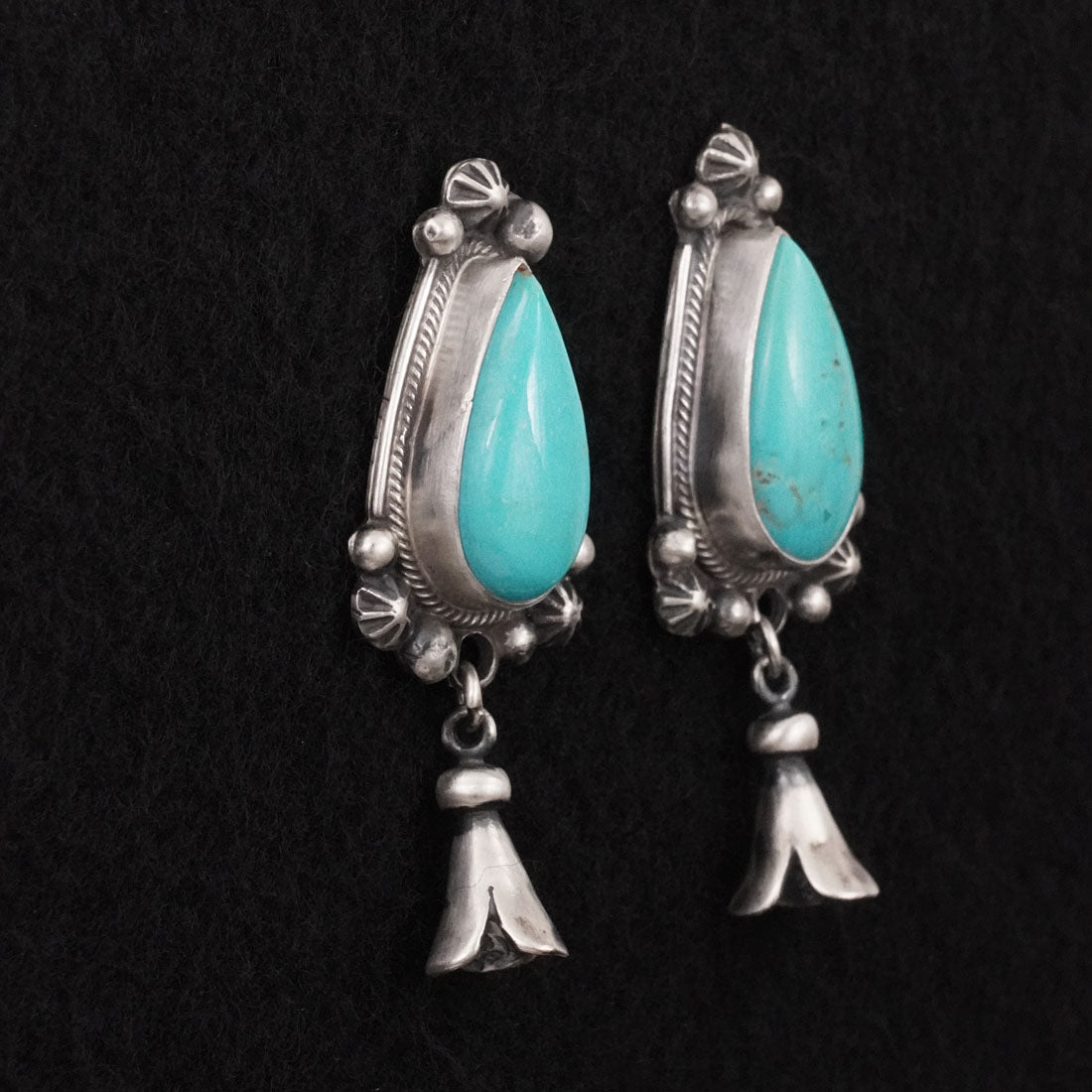 Bobby Johnson Turquoise & Sterling Silver Earrings