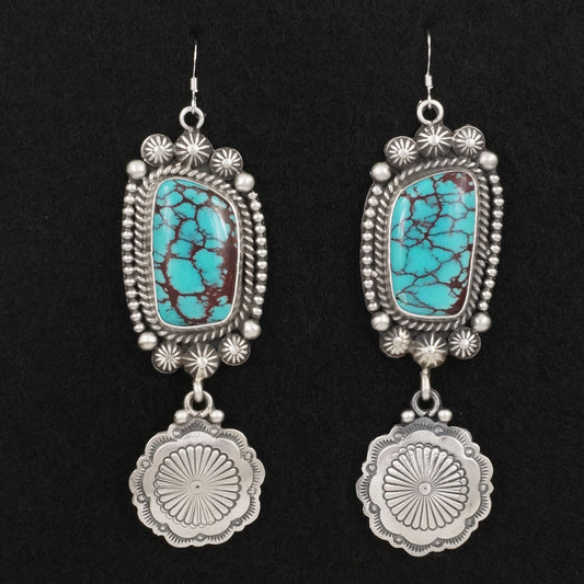 Michael Calladitto Turquoise & Sterling Silver Earrings