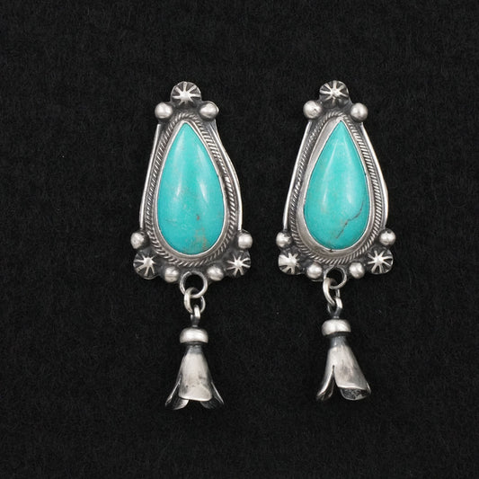 Bobby Johnson Turquoise & Sterling Silver Earrings