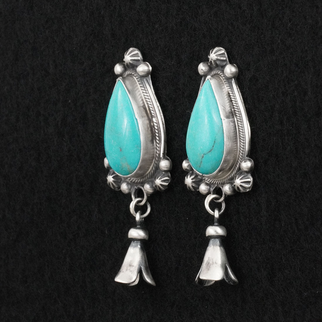 Bobby Johnson Turquoise & Sterling Silver Earrings