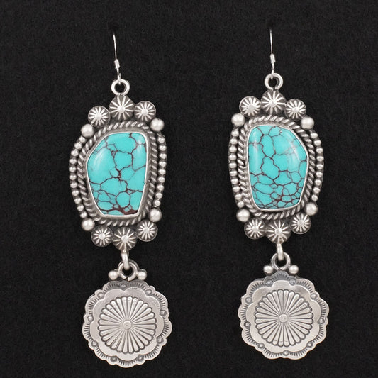 Michael Calladitto Turquoise & Sterling Silver Earrings