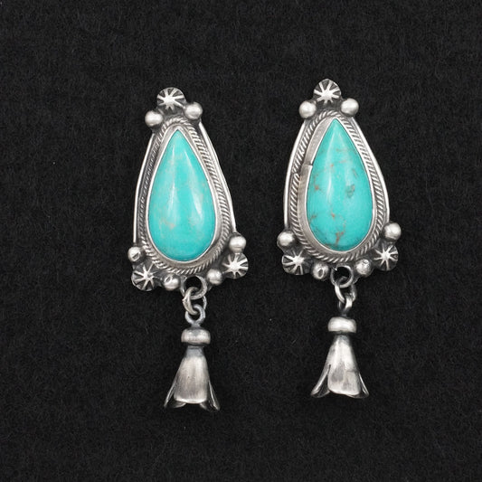 Bobby Johnson Turquoise & Sterling Silver Earrings
